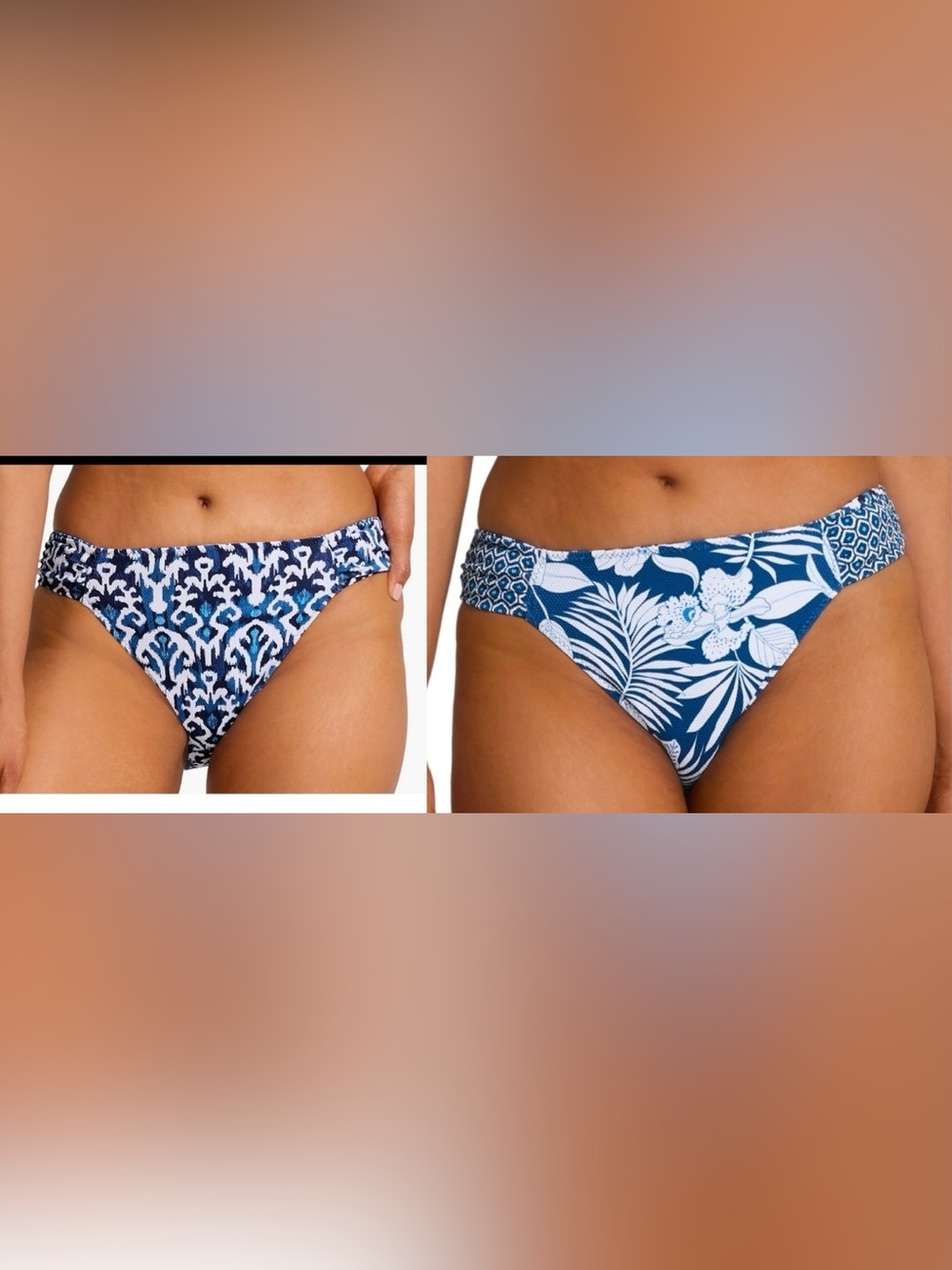 Tommy Bahama Island Cays Blooms Reversible Hipster Bikini Bottom size XL NWT